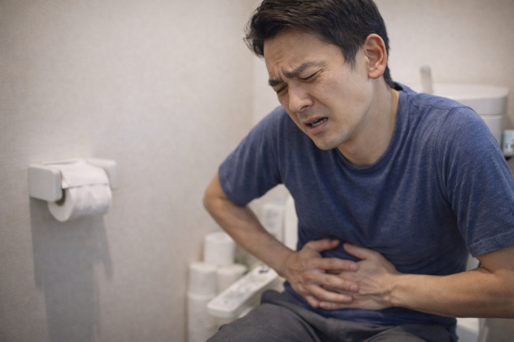 左肩の痛みと便秘が改善した50代男性　整体体験談